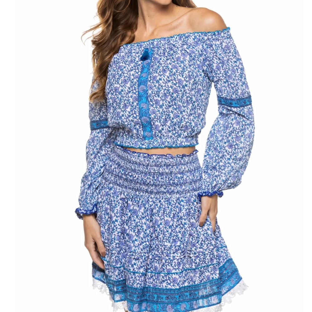 Poupette St Barth off the shoulder top